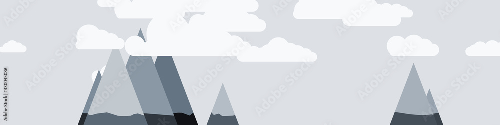 Abstract Random Placed Mountains Panorame Generative Art background illustration Abstract Random Placed Mountains Panorame Generative Art background illustration