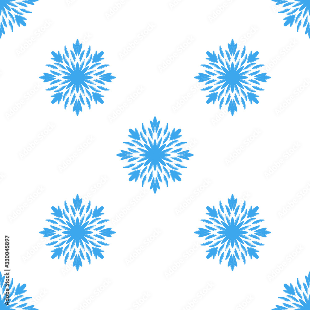 Blue winter seamless pattern, doodle elements for wrapping paper and textile. Blue winter seamless pattern, doodle elements for wrapping paper and textile.