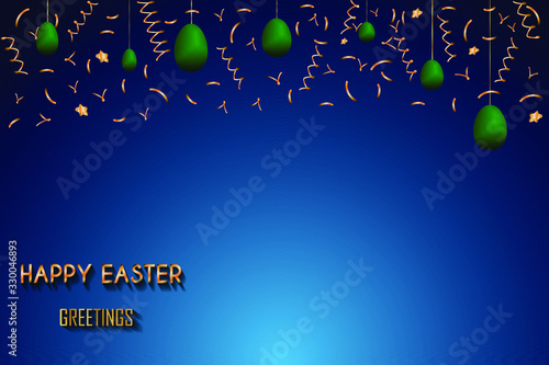 Happy easter background  greeetings for elegant cards, flyer or event invitations. photo