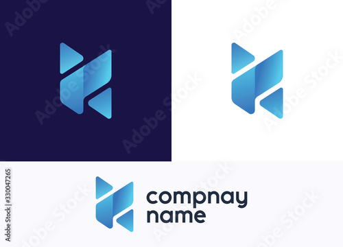 Free Download Letter H logo icon design template elements - GFXLoad