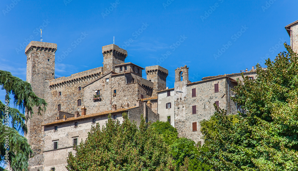 The Rocca Monaldeschi della Cervara castle in Bolsena on Lake Bolsena in the Viterbo region of Lazio