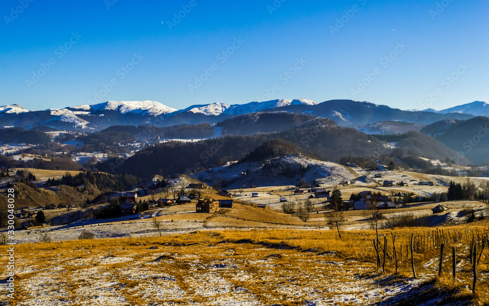 winter in the mountains