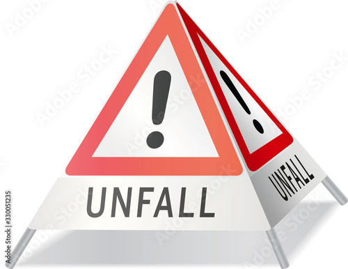 Grafik Aufsteller Unfall