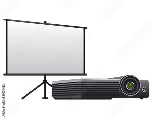 projector and screen