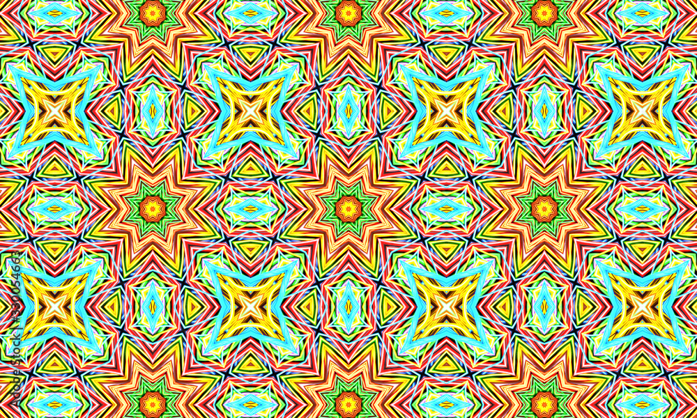 Geometric kaleidoscope multicolored seamless pattern. Abstract background. Beautiful multicolor kaleidoscope texture. Unique kaleidoscope design. Illustration for design. Geometric kaleidoscope multicolored seamless pattern. Abstract background. Beautiful multicolor kaleidoscope texture. Unique kaleidoscope design. Illustration for design.