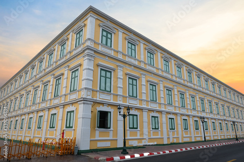 Vintage building landscape, Landmarks of Bangkok, Thailand