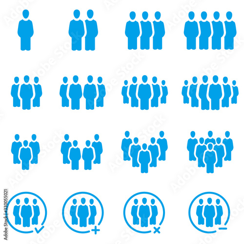 people and population icon set,vector and illustration