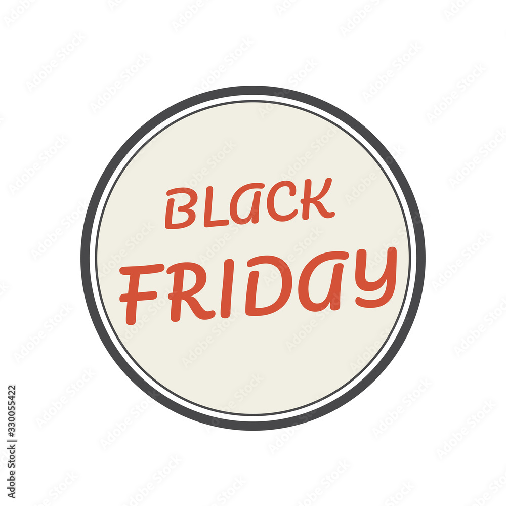 black Friday. Black Friday icon. Vector illustration. Stock vector.