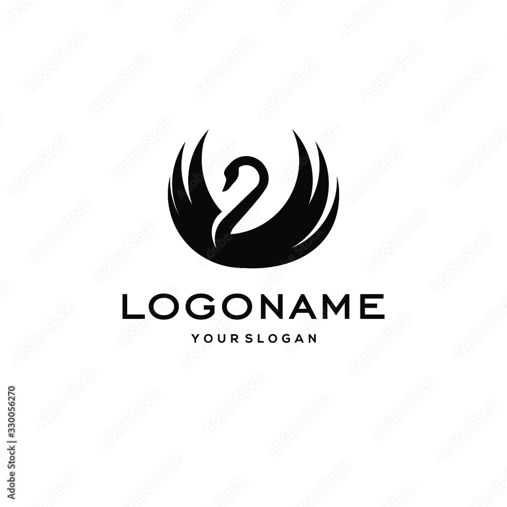 swan logo,goose or duck icon design vector in trendy and abstract luxury line outline style swan logo,goose or duck icon design vector in trendy and abstract luxury line outline style