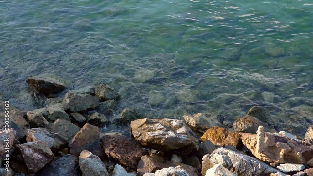 Beautiful stone seashore. Pure water. Beautiful stone seashore. Pure water.