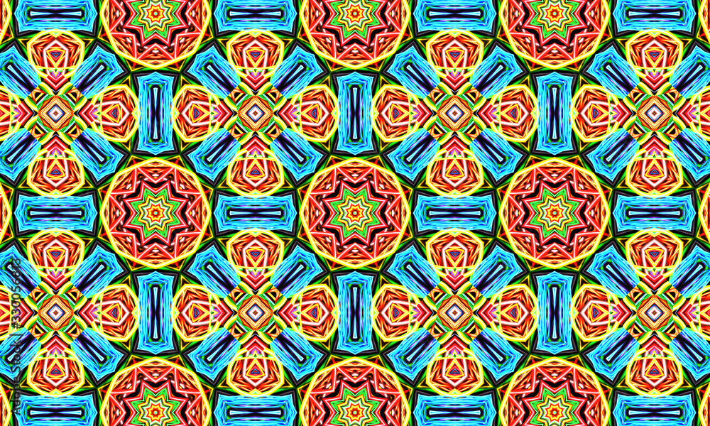 Geometric kaleidoscope multicolored seamless pattern. Abstract background. Beautiful multicolor kaleidoscope texture. Unique kaleidoscope design. Illustration for design. Geometric kaleidoscope multicolored seamless pattern. Abstract background. Beautiful multicolor kaleidoscope texture. Unique kaleidoscope design. Illustration for design.