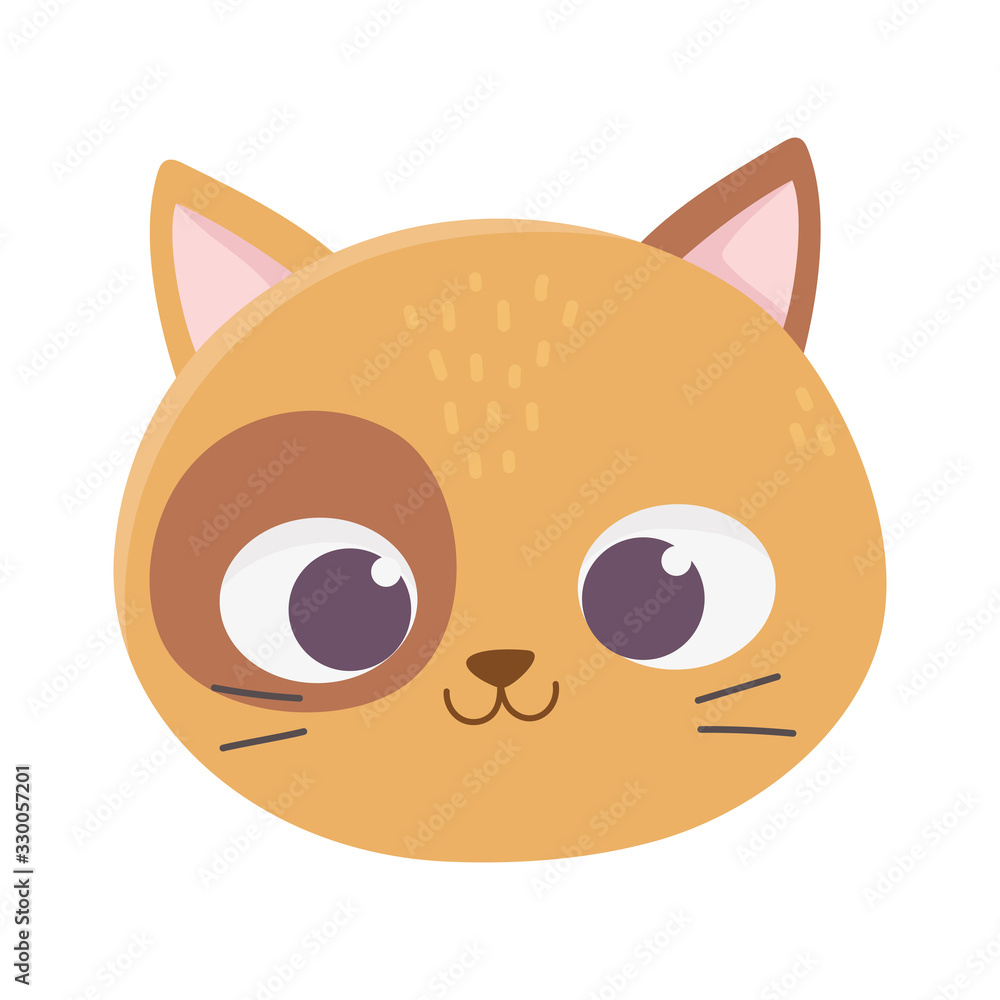 cute cat face feline cartoon animal icon cute cat face feline cartoon animal icon