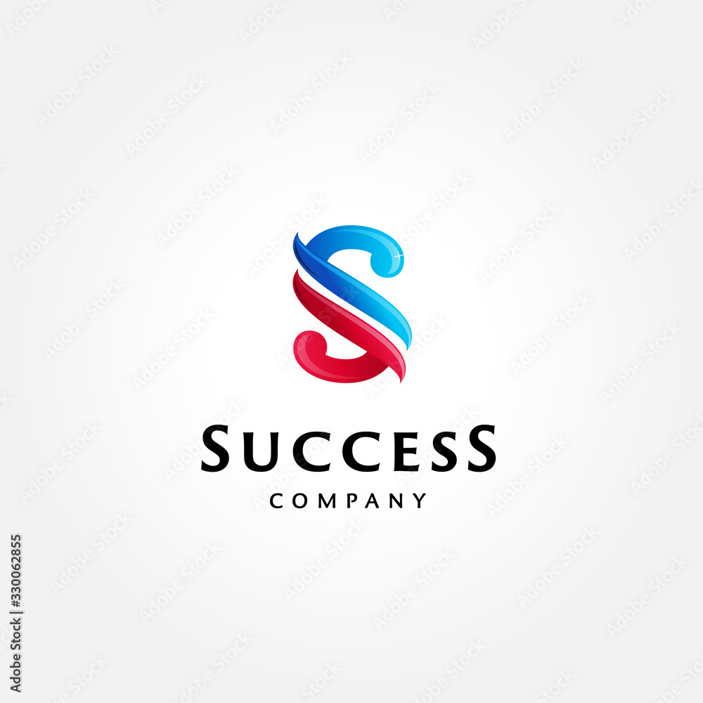 Fototapeta premium Letter S Symbol logo template