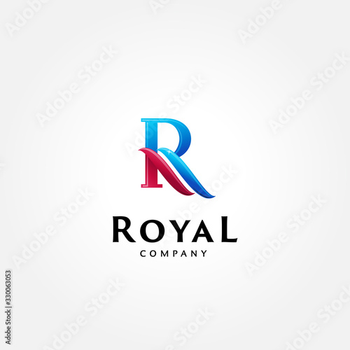 Letter R Symbol logo template