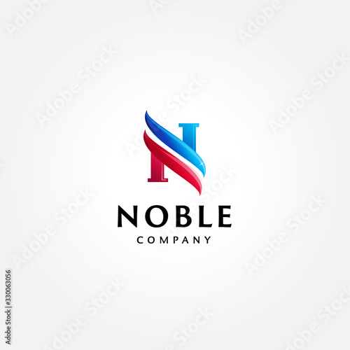 Free Download Letter N Symbol logo template - GFXLoad