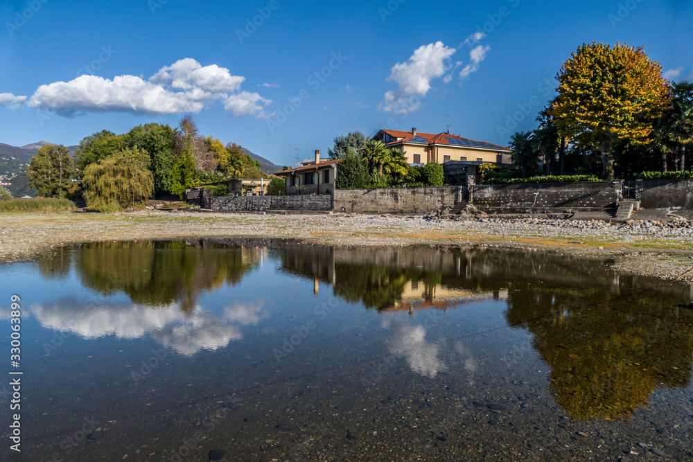 Reflection on the Lake Maggiore in Germignaga