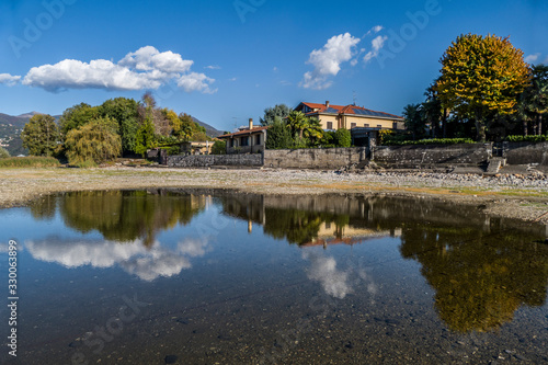 Reflection on the Lake Maggiore in Germignaga
