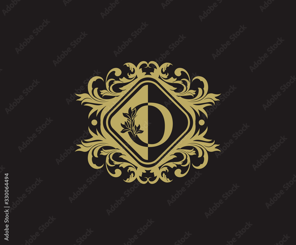 Classic logo design with initial O. Elegant flourishes O Letter. Border carved frame logo template. Vintage vector element. Classic logo design with initial O. Elegant flourishes O Letter. Border carved frame logo template. Vintage vector element.