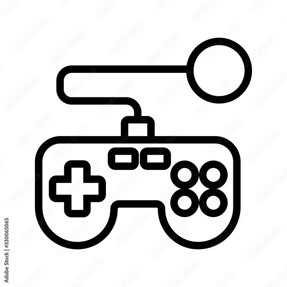 video game control line style icon video game control line style icon