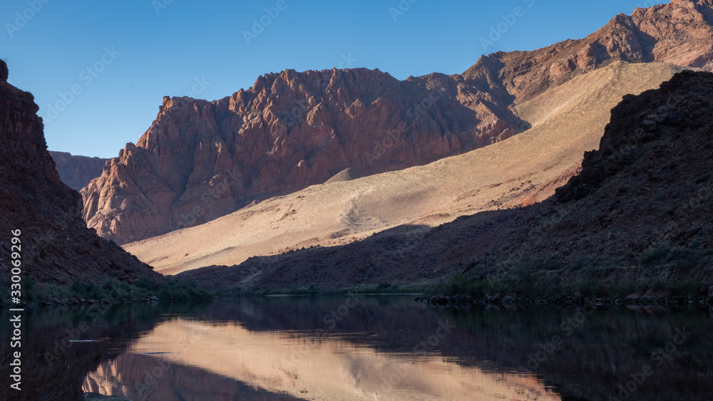 Colorado river and peaceful scenic view