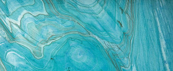 Keuken achterwand Turquoise Turquoise marmer met witte aders  © Corri Seizinger