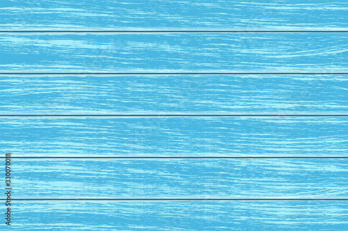 Light blue painted old wooden background. Top view