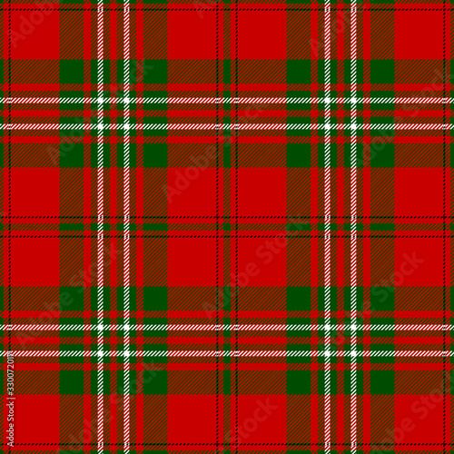 Clan Scott tartan plaid. Scottish textile pattern.