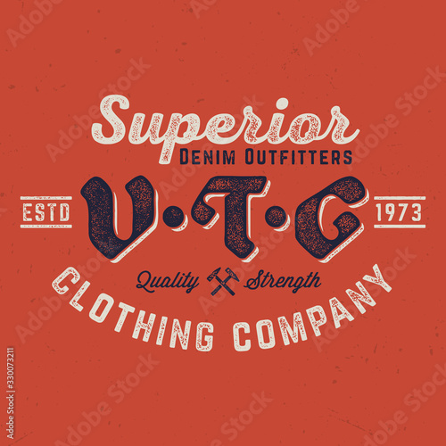 Superior V.T.G. - Aged Tee Design For Printig photo