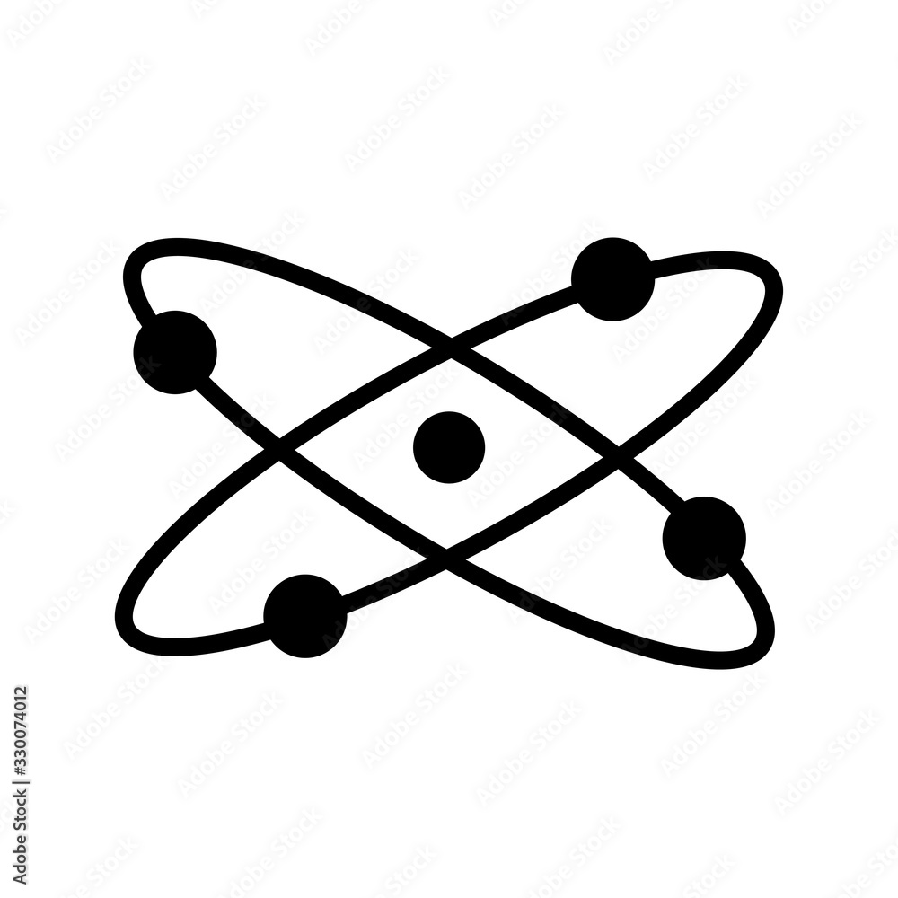 atom icon design, flat style icon collection atom icon design, flat style icon collection
