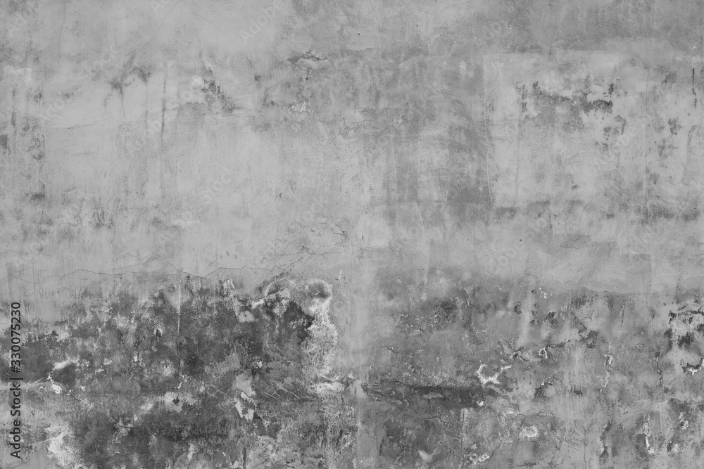 Fototapeta premium Concrete background or texture. Black and white cement wall