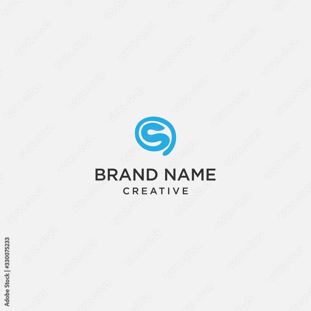 Letter S Abstract logo template design in Vector illustration 