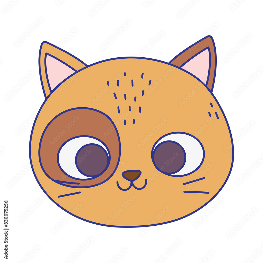 cute cat face feline cartoon animal icon cute cat face feline cartoon animal icon