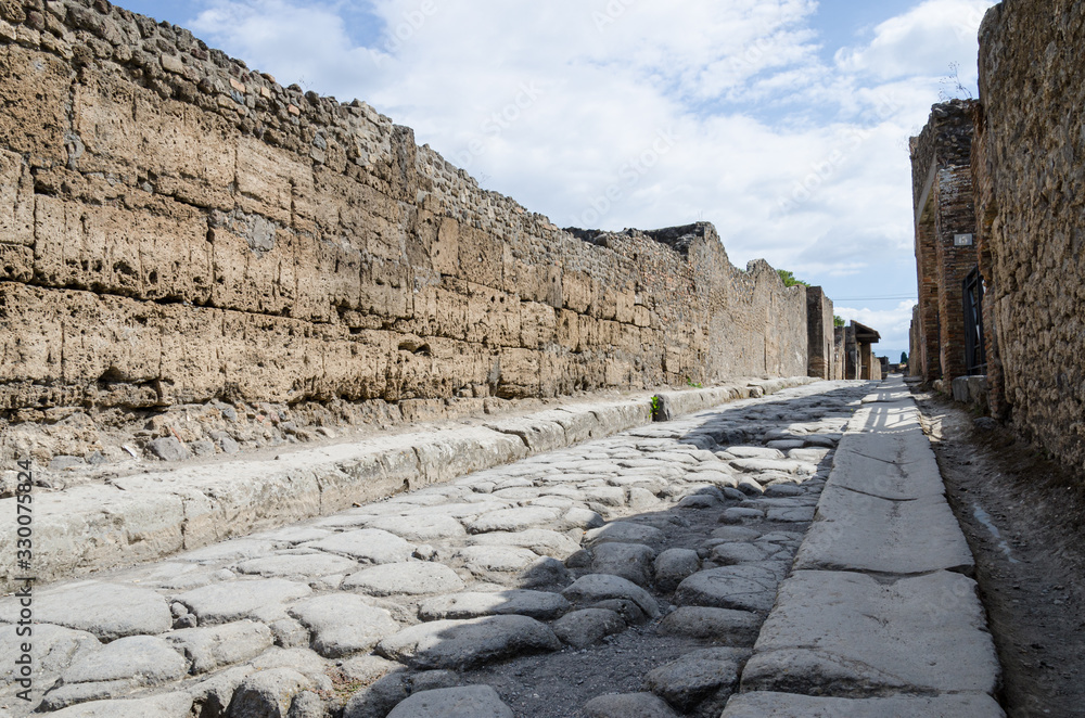Streets of Pompeii, Italy
