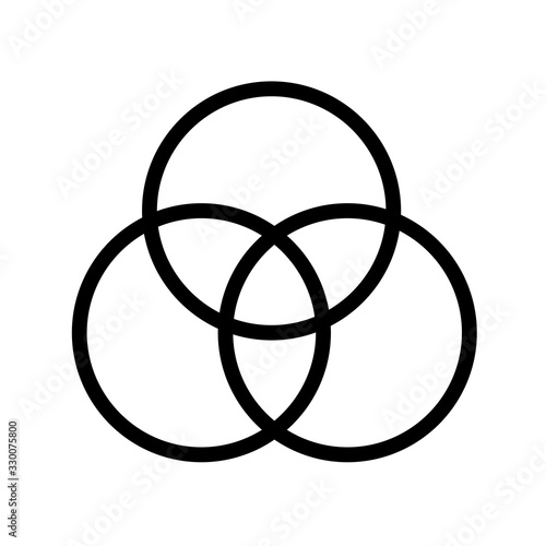 circles figures designer line style icon