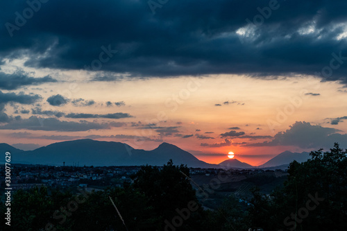 the Cairano sunset photo