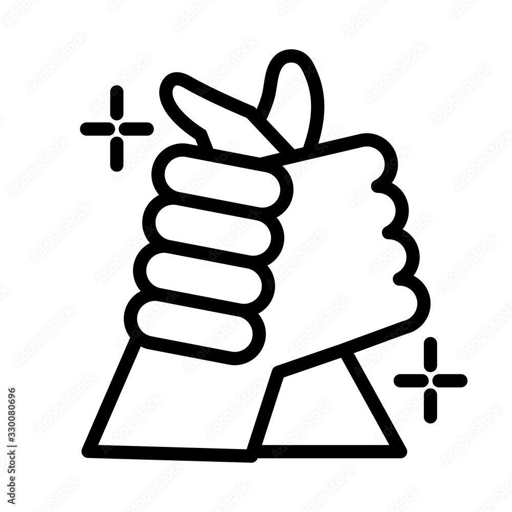 handshake signal line style icon handshake signal line style icon