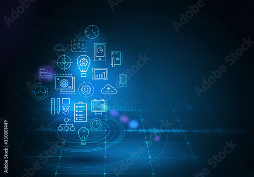 Innovative technologies image . Mixed media