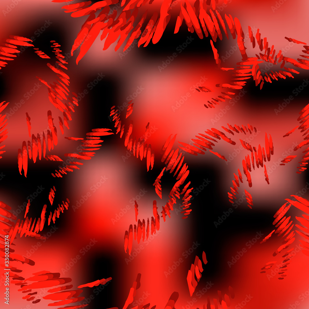 Abstract neon camouflage with different lines in bright red, pink and black color Abstract neon camouflage with different lines in bright red, pink and black color