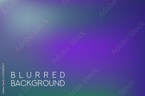 horizontal wide multicolored blurred background. Blue sea neon colors blurred background vector