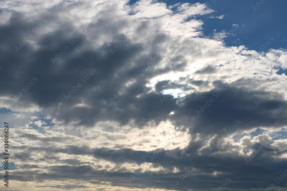 Fototapeta premium blue sky and clouds
