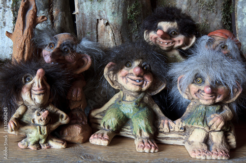 Norwegian trolls souvenirs for sale in a gift shop, Norway, Europe © PaoloGiovanni