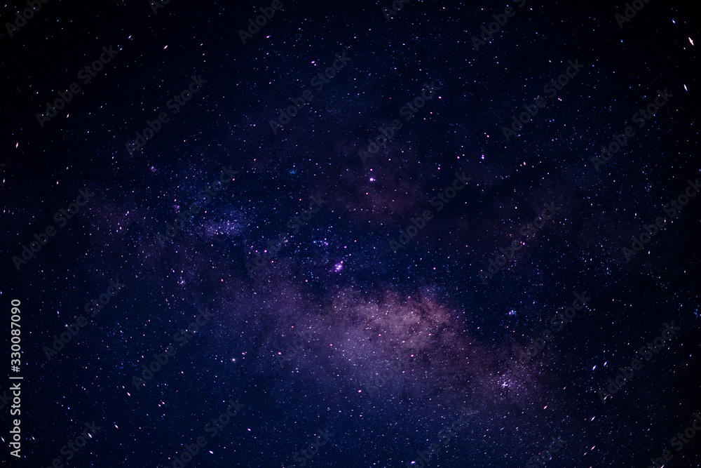 Night Star Space with nebula and Galexy  Background  - obrazy, fototapety, plakaty 