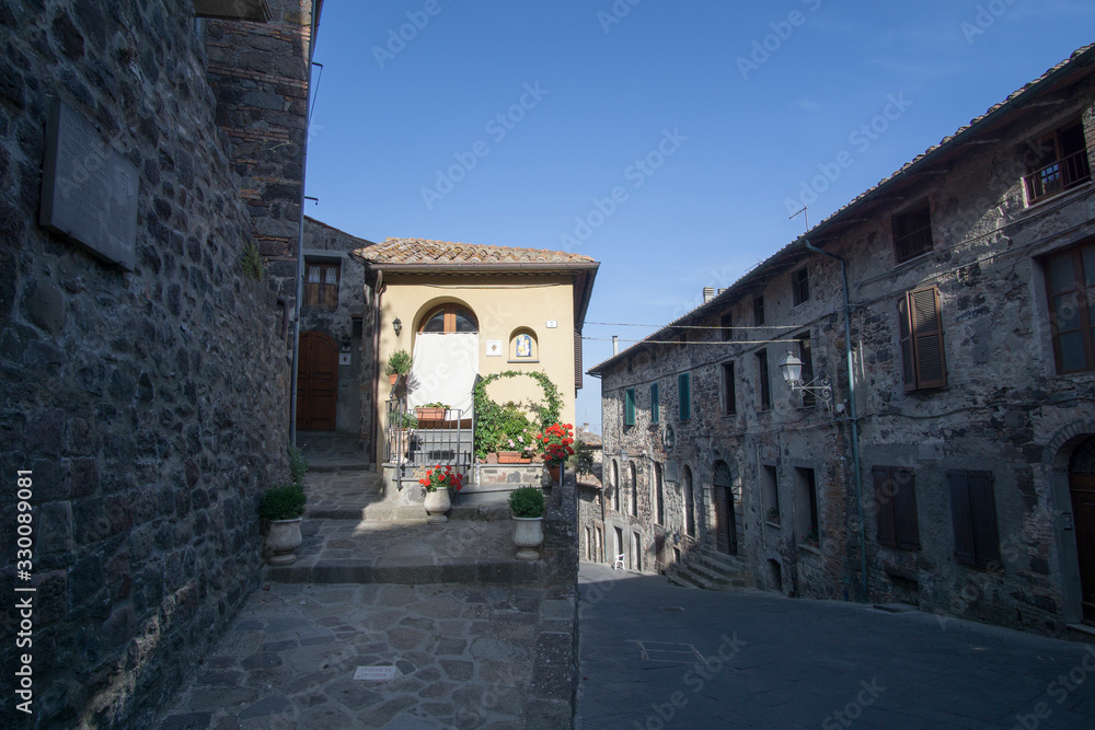 Radicofani, one of the most beautiful villages of Italy Tuscany Italy