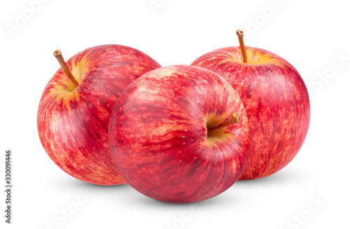 red apple isolated on white background