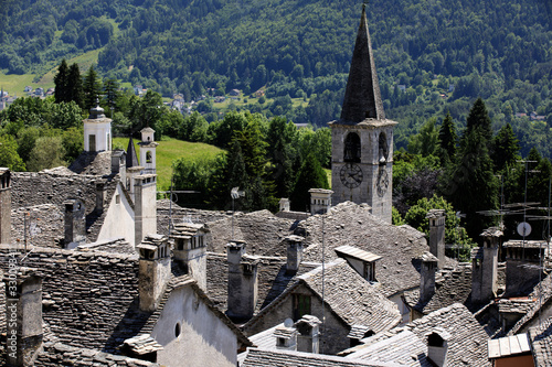 Craveggia (VCO), Italy - June 2, 2018: Craveggia village, Vigezzo Valley, VCO, Piedmon, Italy photo