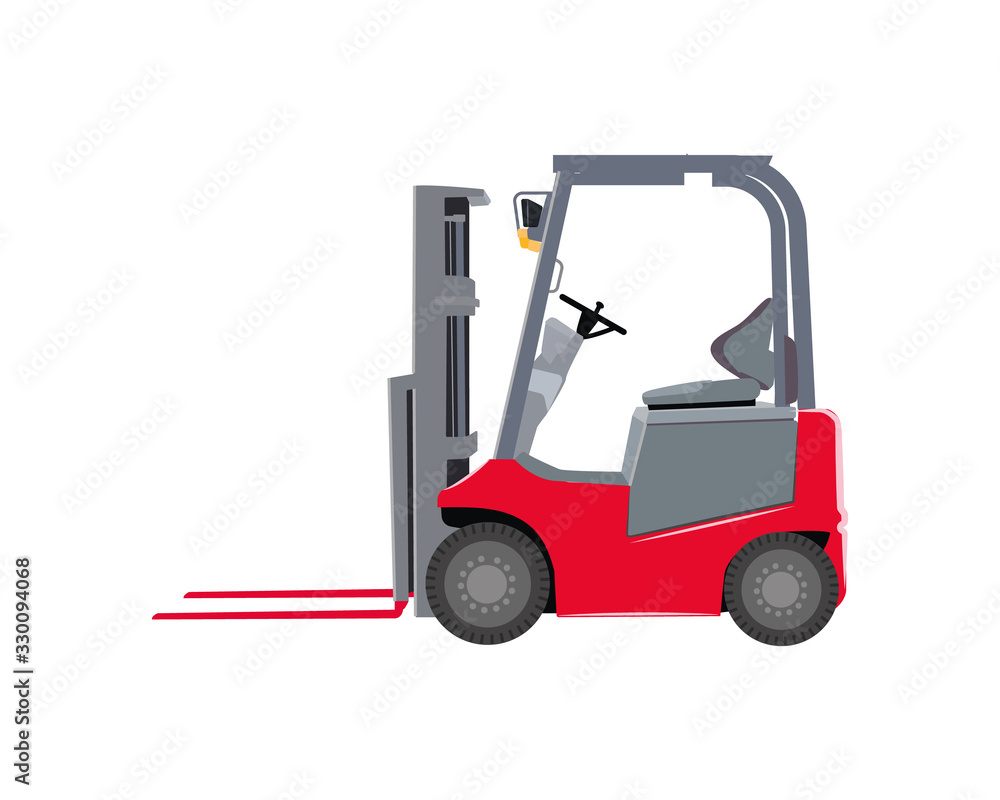 Vector illustration of a red loader on a white background. Vector illustration of a red loader on a white background.