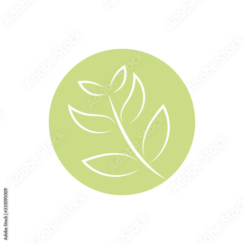 branch with leafs block and line style