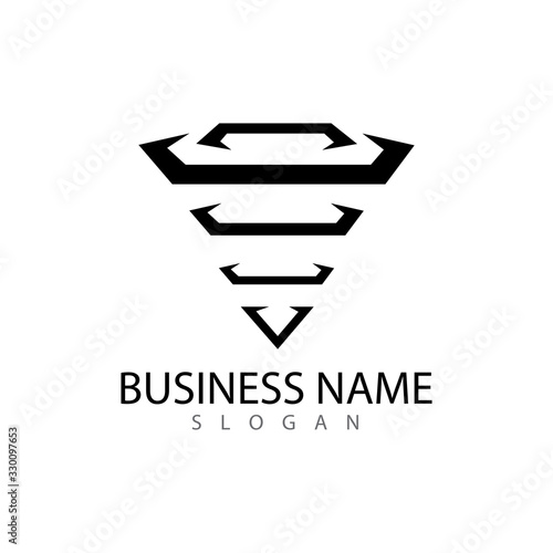 Tornado logo and storm icon  vector illustration design