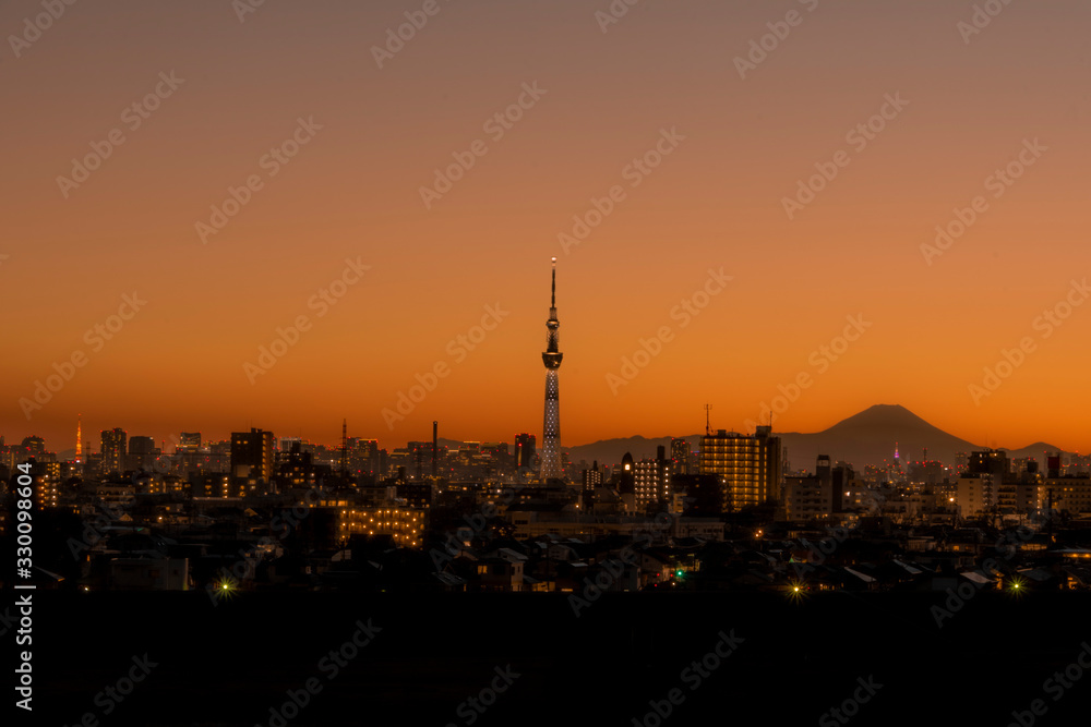 Fototapeta premium Sunset Tokyo