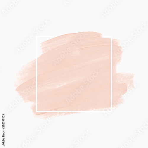 Logo brush painted watercolor background vector. Perfect design for headline and sale banner. 